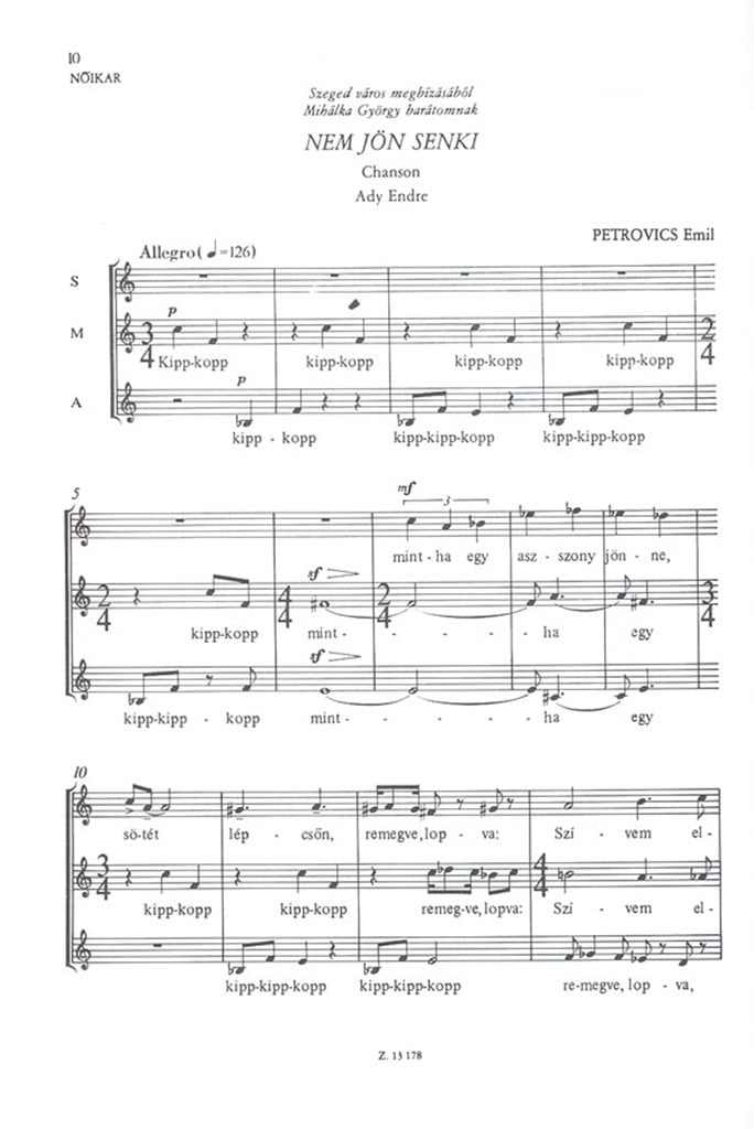 Madrigál, chanson és rapszódia